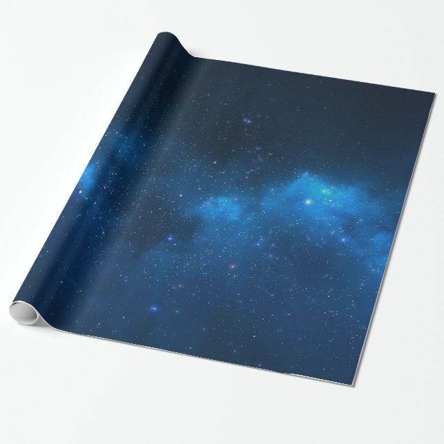 STARRY SPACE WRAPPING PAPER (Unrolled)