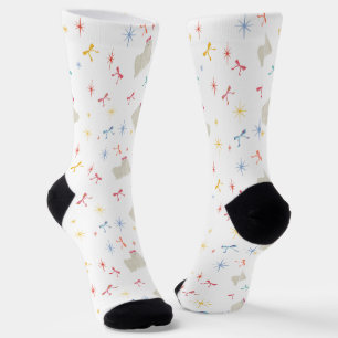 Starry Sparkle Cute Puppy  Wishes Socks