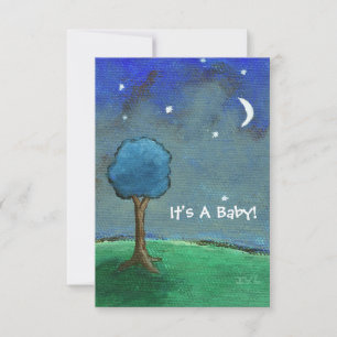 Starry Starry Night It's A Baby! From Original Art Invitation