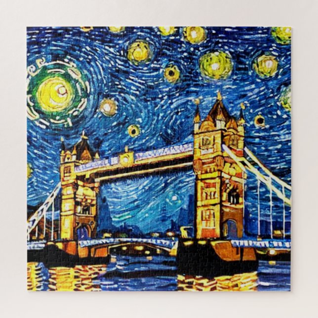 Starry Starry Night London England Jigsaw Puzzle (Vertical)