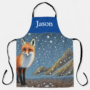 Starry Starry Night Storybook Fox Apron