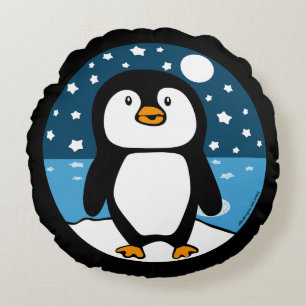 Starry Starry Peng Round Pillow
