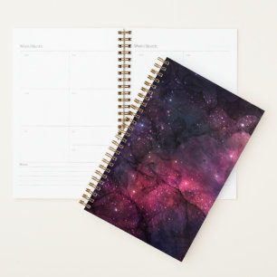 Starry Stars Outer Space Galaxy Planetary Pattern Planner