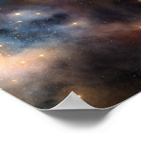 Starry Stars Space Galaxy Blue Black Pattern