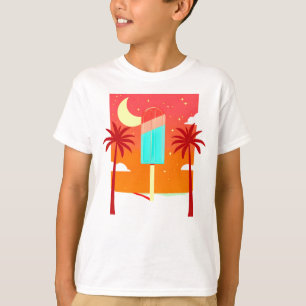 Starry Summer Palm Ice Oasis T-Shirt
