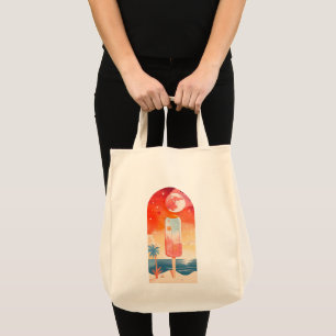 Starry Summer Tropical Night Tote Bag