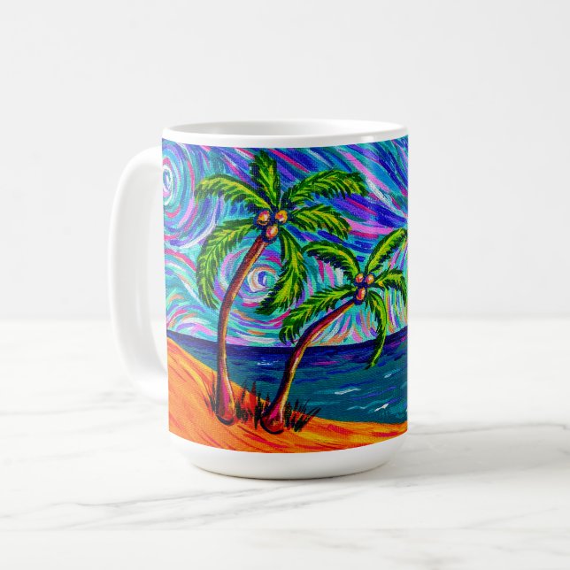 Starry Sunset 15oz mug par Florida Girl (Devant gauche)