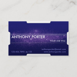 Starry Texture - Blue Business Card
