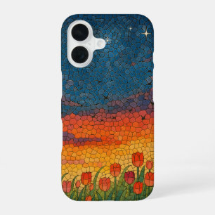 Starry Tulip Sunset Retro iPhone / iPad case