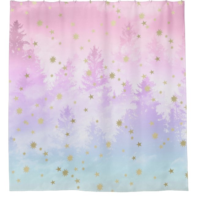 Starry Unicorn Pastel Forest Dream #1 #decor #art (Front)