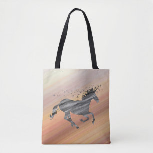Starry unicorn tote bag