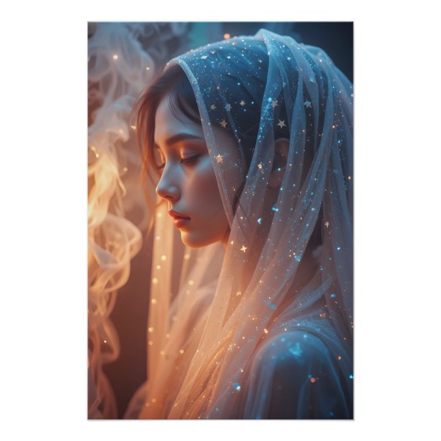 Starry Veil Portrait Poster (Front)