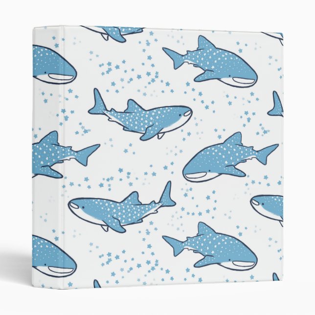 Starry Whale Shark (Light) Binder (Front/Spine)