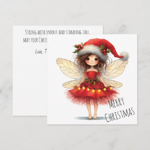 Starry Winged Fairy Holiday Card