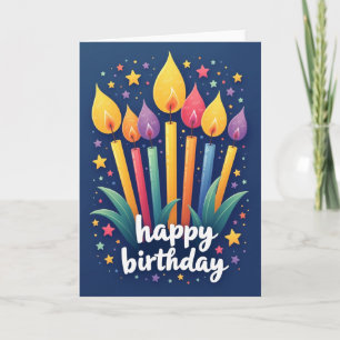 Starry Wishes Birthday Card