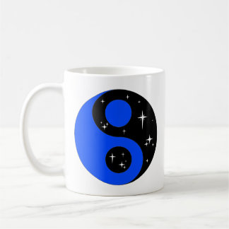 " Starry Ying Yang Symbol " Coffee Mug