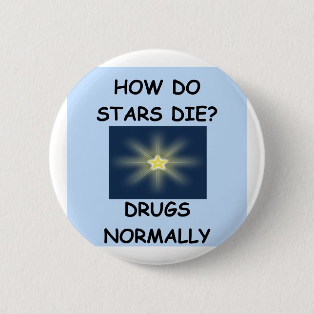 stars 2 inch round button (Front)