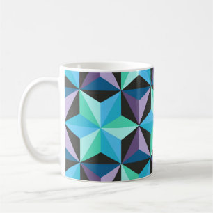 Stars Abstract Geometric Patchwork Coffee Mug