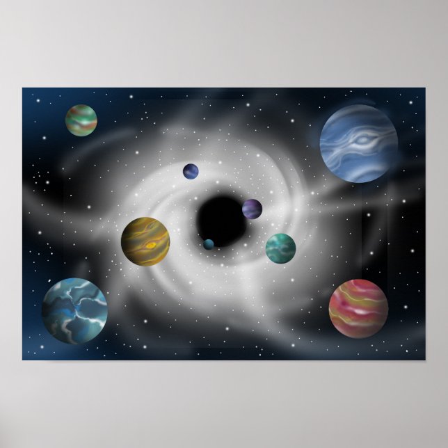 Stars and Black Holes. Poster (Front)