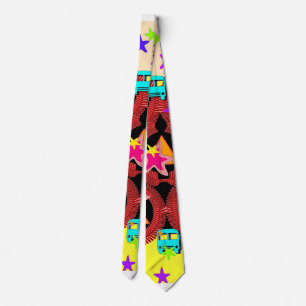 Stars And Buses Novelty  Tie