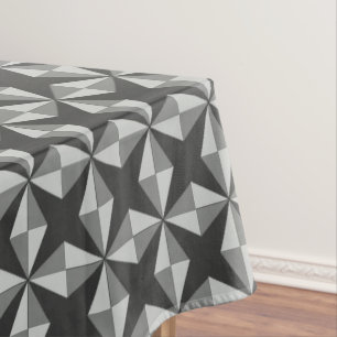 Stars and Diamonds Grey Tablecloth