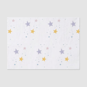 Stars and Dots Colourful Purple Yellow Pink Tissue Paper