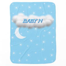 STARS AND MOON Baby Baby Blanket