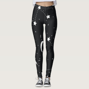 Moon Phases Star Noir Leggings With Black Mystique Side Panels and Silver  Moons 157871 -  Canada