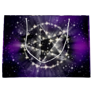 Stars and pentagram gift bag