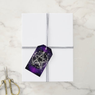 Stars and pentagram gift tags