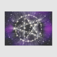 Stars and pentagram tissue paper