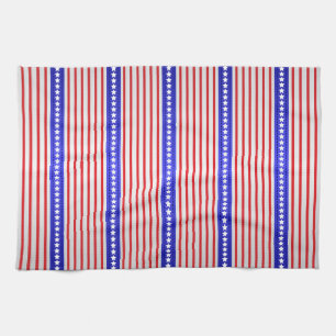 Stars and Pinstripes Kitchen Towel