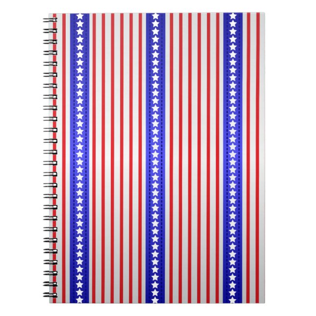 Stars and Pinstripes Notebook (Front)
