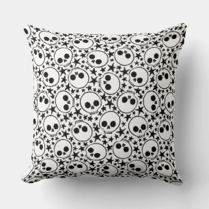 Stars and Skulls Throw Pillow