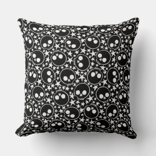 Stars and Skulls Throw Pillow