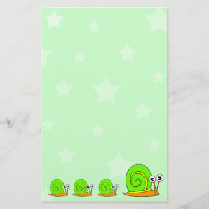 Stars and Snail Stationery
