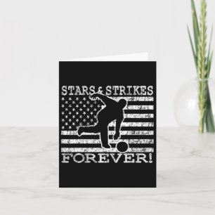 Stars And Strikes Forever Bowling American Flag Bo Card