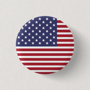 Stars and Stripes 1 Inch Round Button