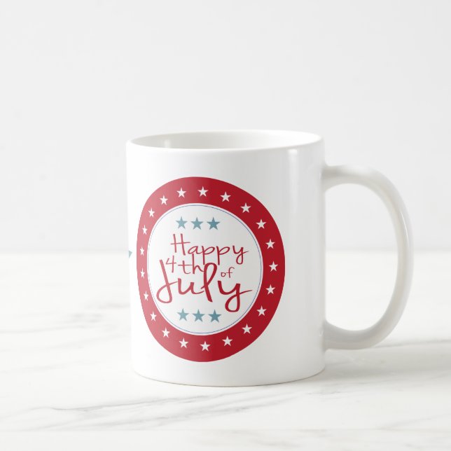 Stars and Stripes 4th of July Coffee Mug (Right)