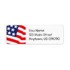 Stars And Stripes Address Labels