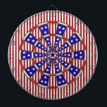 Stars and Stripes American Dartboard<br><div class="desc">This red, white and blue stars-and-stripes dartboard design is inspired by the flag of the United States of America. It would look cool in a game room with a rustic Americana theme and would be a great way to entertain your guests at a Fourth of July Independence Day party. See...</div>