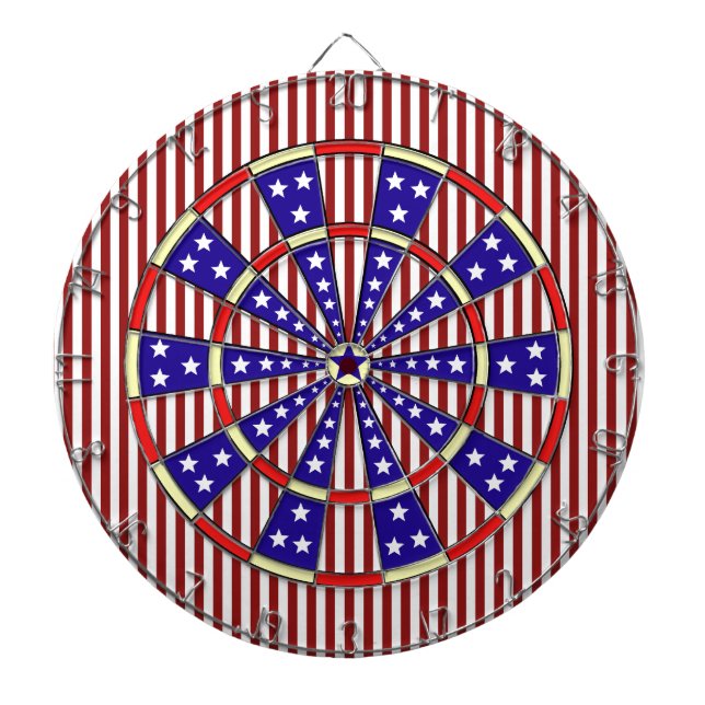 Stars and Stripes American Dartboard (Front)