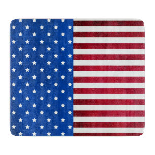 Stars And Stripes-American Flag by Shirley Taylor Cutting Board