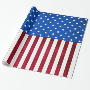 Stars And Stripes-American Flag by Shirley Taylor Wrapping Paper