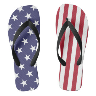 Stars and Stripes American Flag Flip Flops