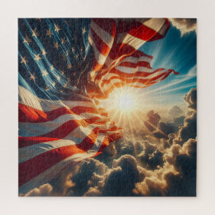 Stars and Stripes, American FLAG, Old Glory, Jigsaw Puzzle
