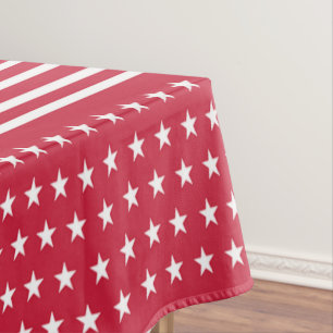 Stars And Stripes American Flag Tablecloth