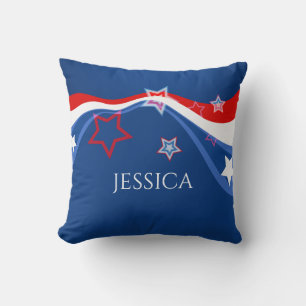 Stars and Stripes American flag Throw Pillow