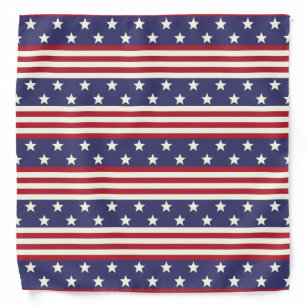 Stars and Stripes American Flag USA Patriotic Bandana