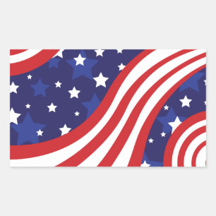 Stars and Stripes Are Waving Sticker